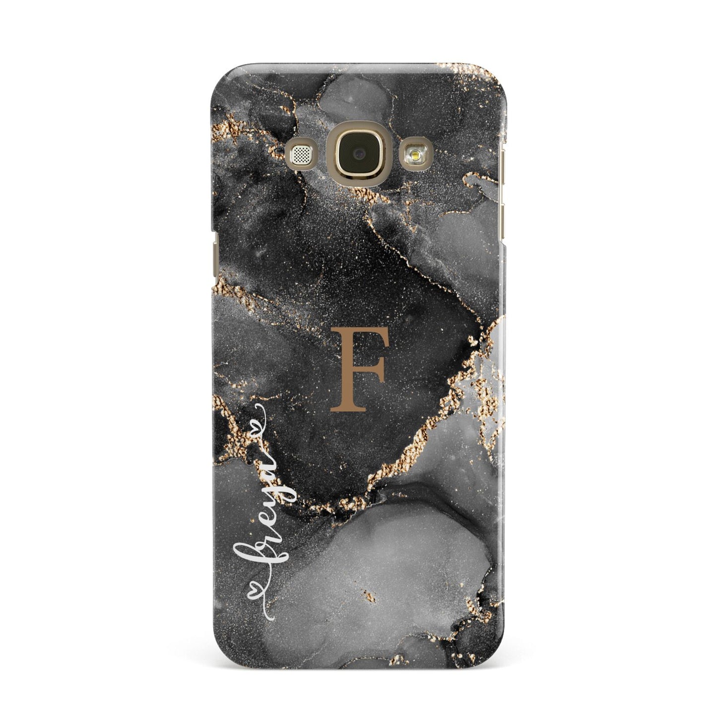 Black Marble Samsung Galaxy A8 Case