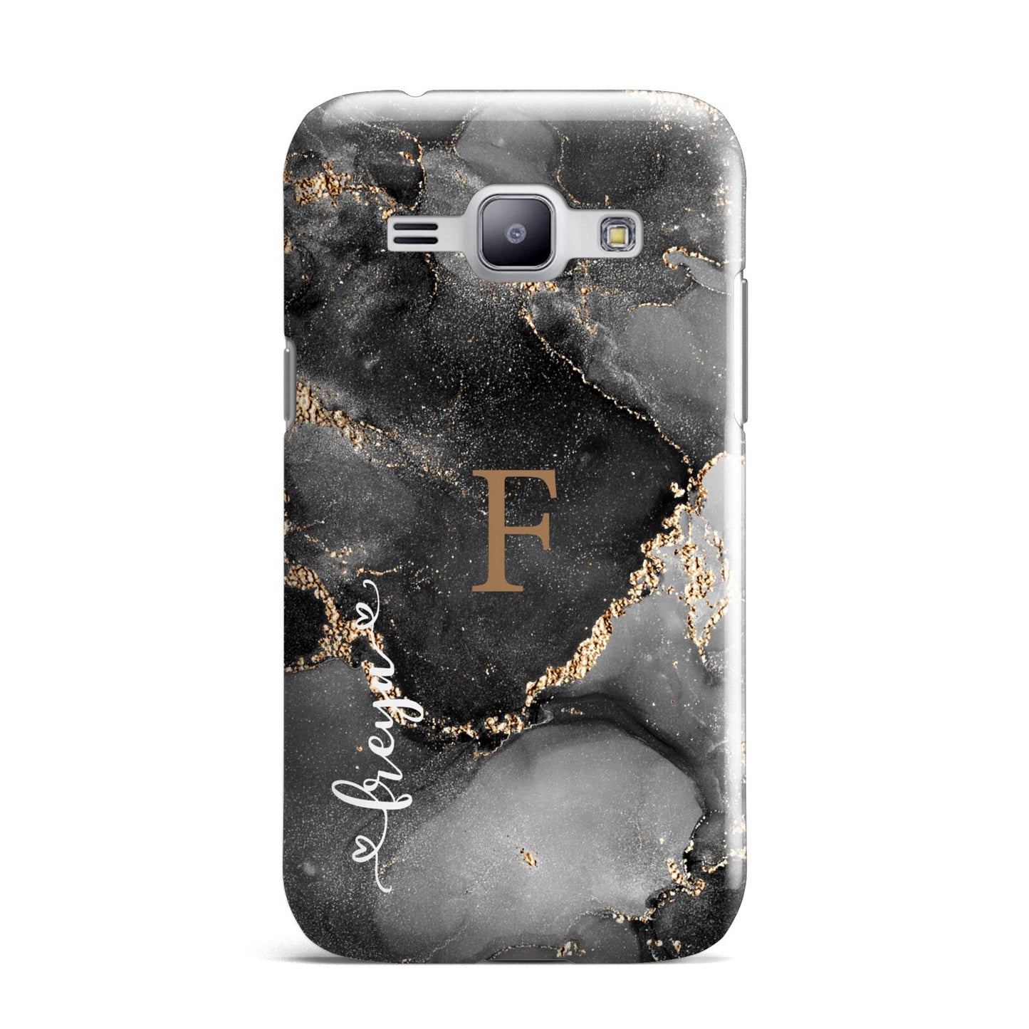 Black Marble Samsung Galaxy J1 2015 Case