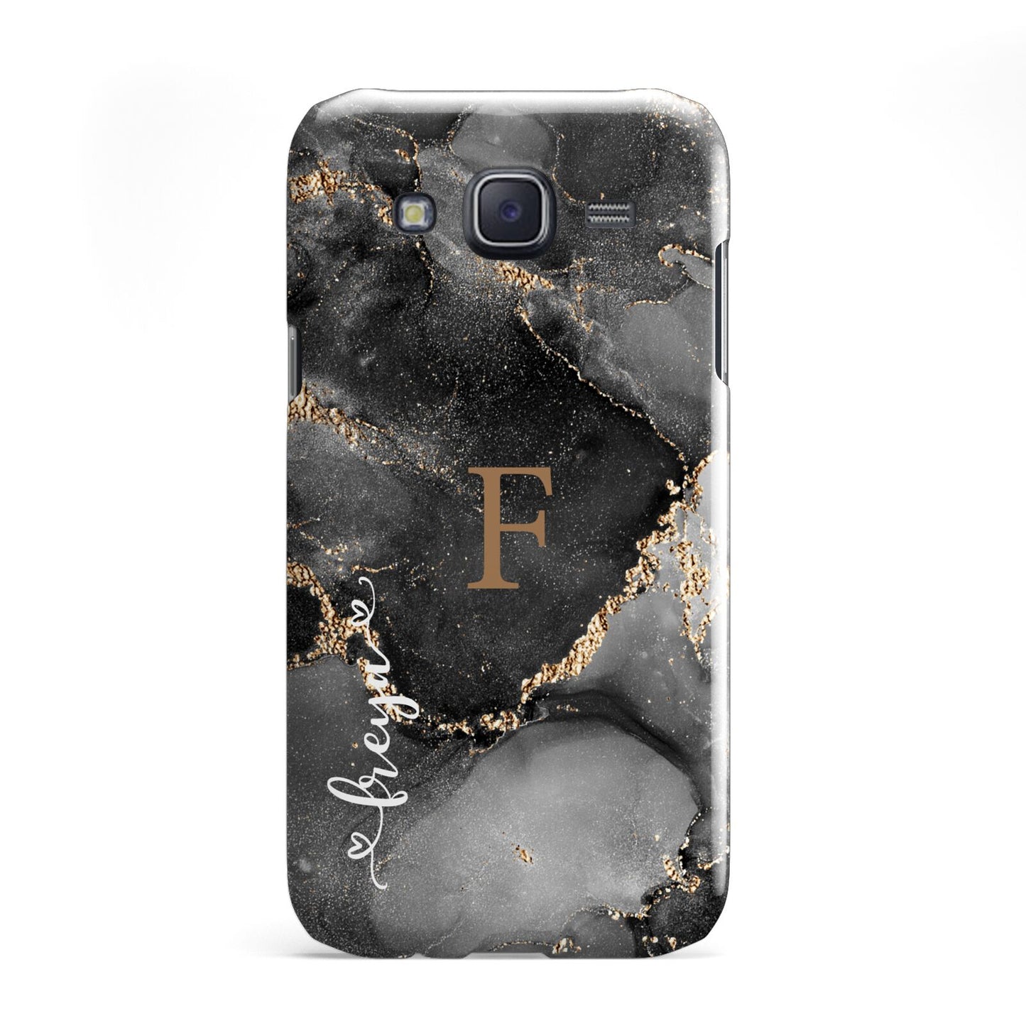 Black Marble Samsung Galaxy J5 Case