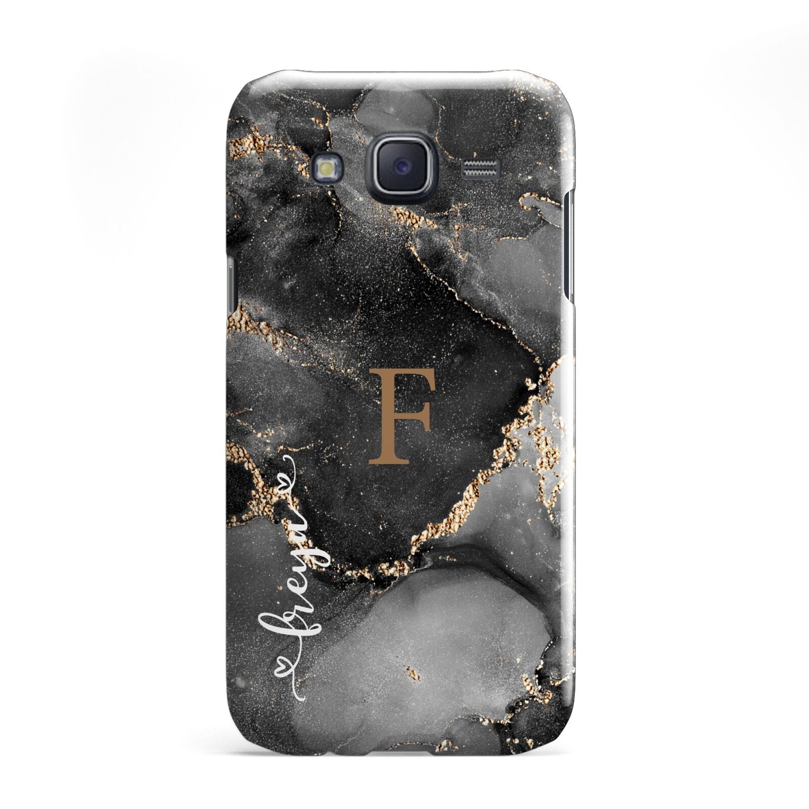 Black Marble Samsung Galaxy J5 Case