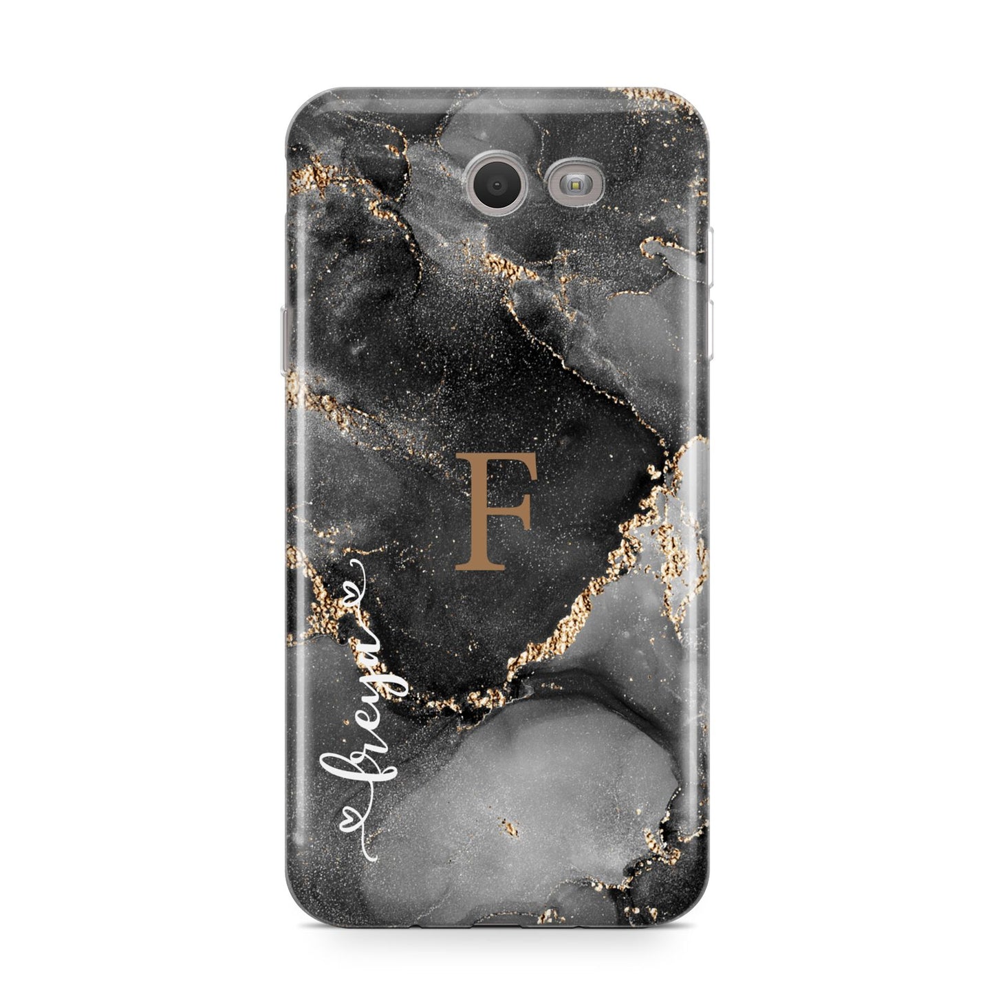 Black Marble Samsung Galaxy J7 2017 Case