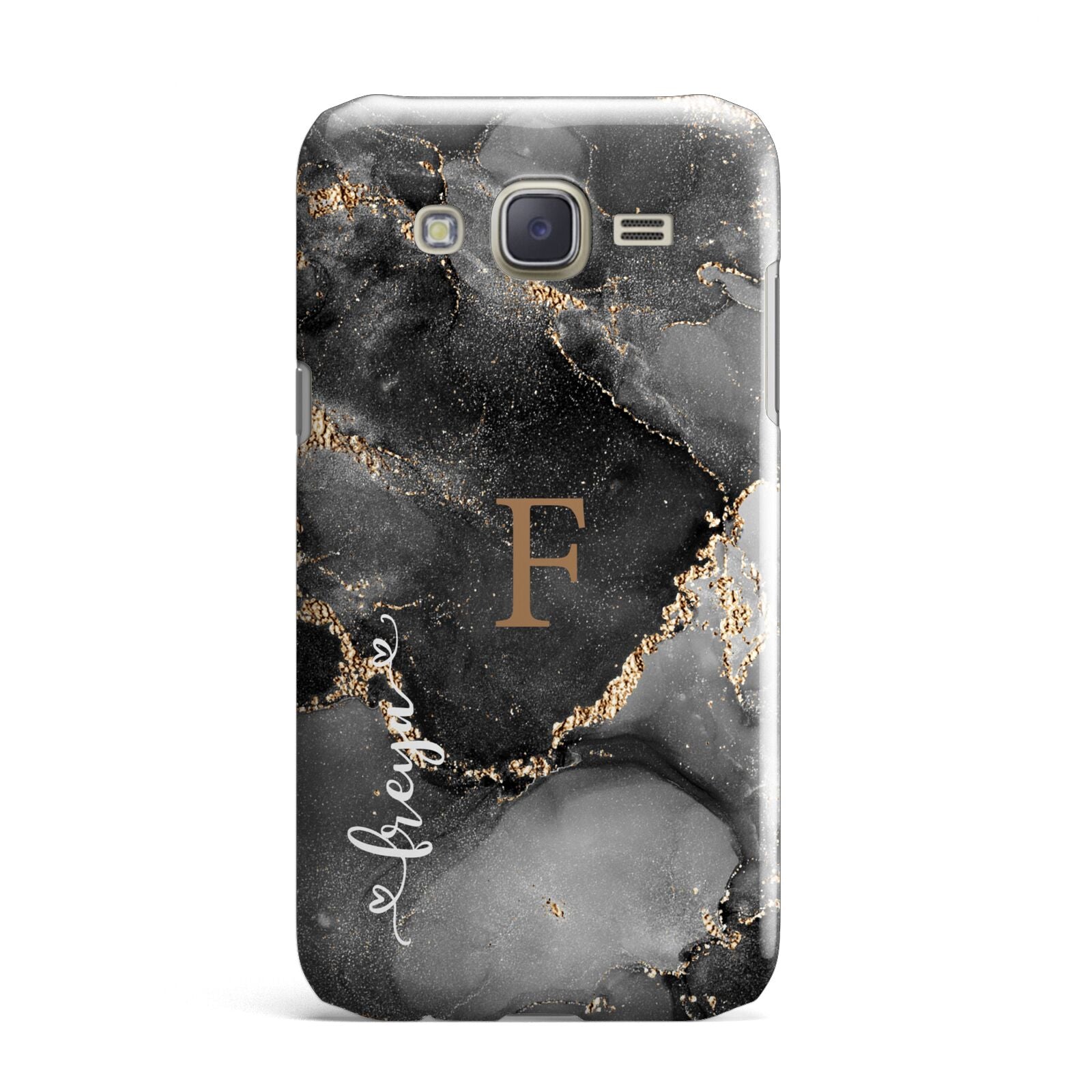 Black Marble Samsung Galaxy J7 Case