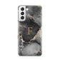 Black Marble Samsung S21 Case