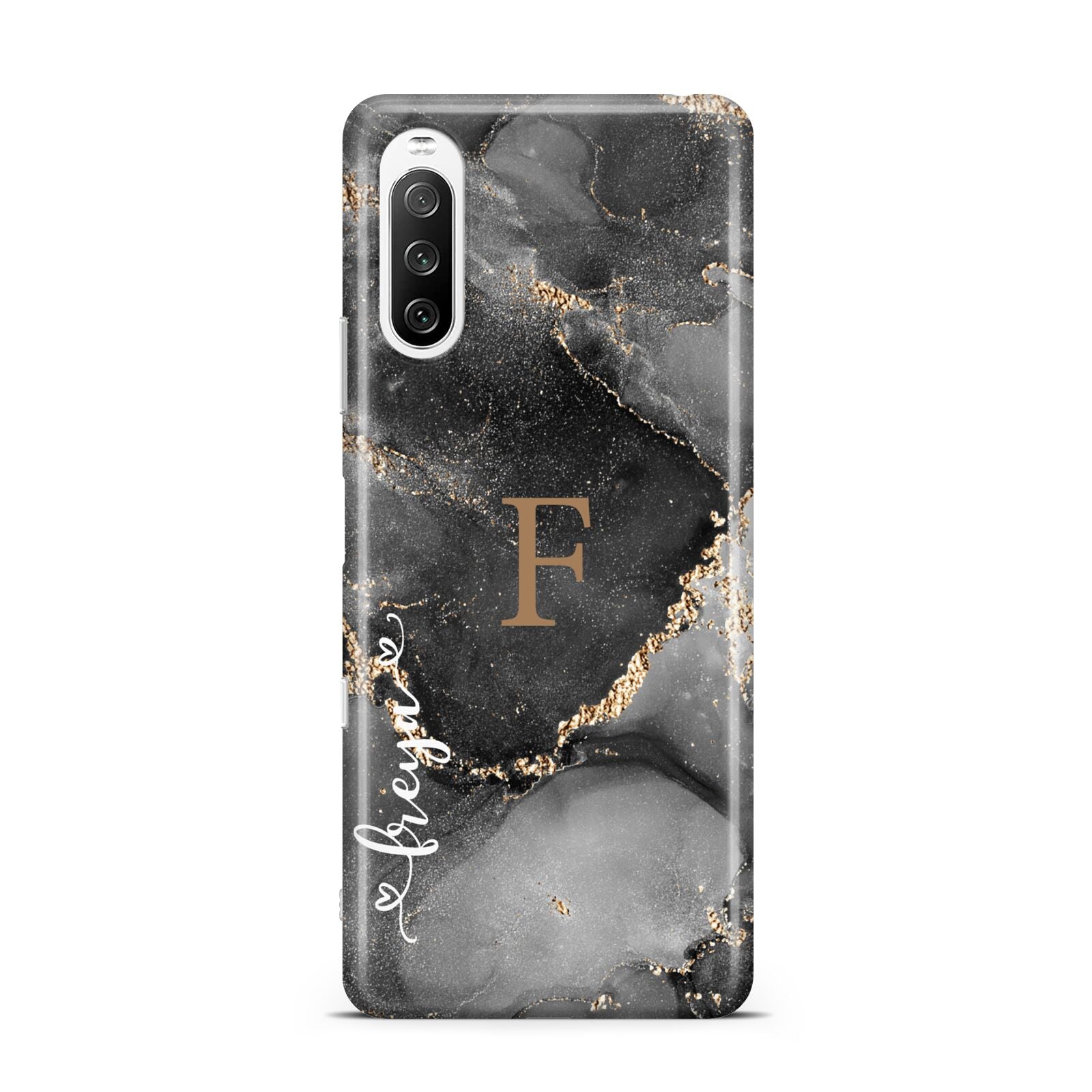Black Marble Sony Xperia 10 III Case