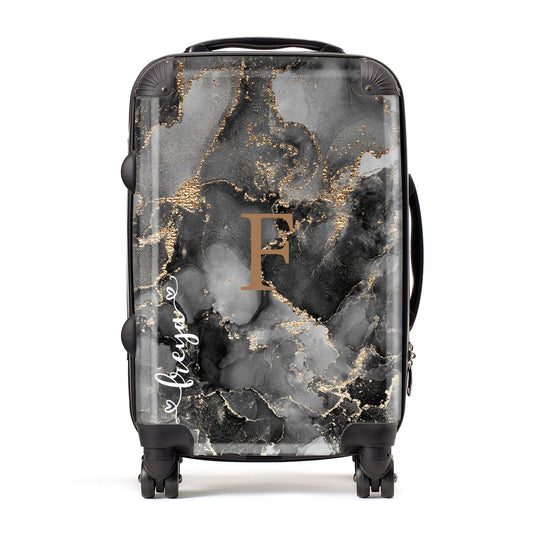 Black Marble Suitcase