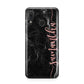 Black Marble Vertical Glitter Personalised Name Huawei Nova 3 Phone Case