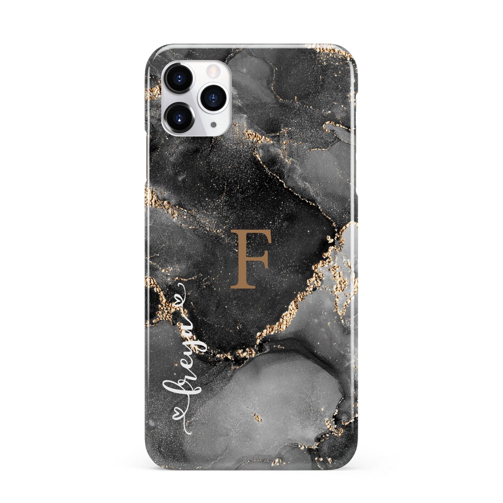 Black Marble iPhone 11 Pro Max 3D Snap Case