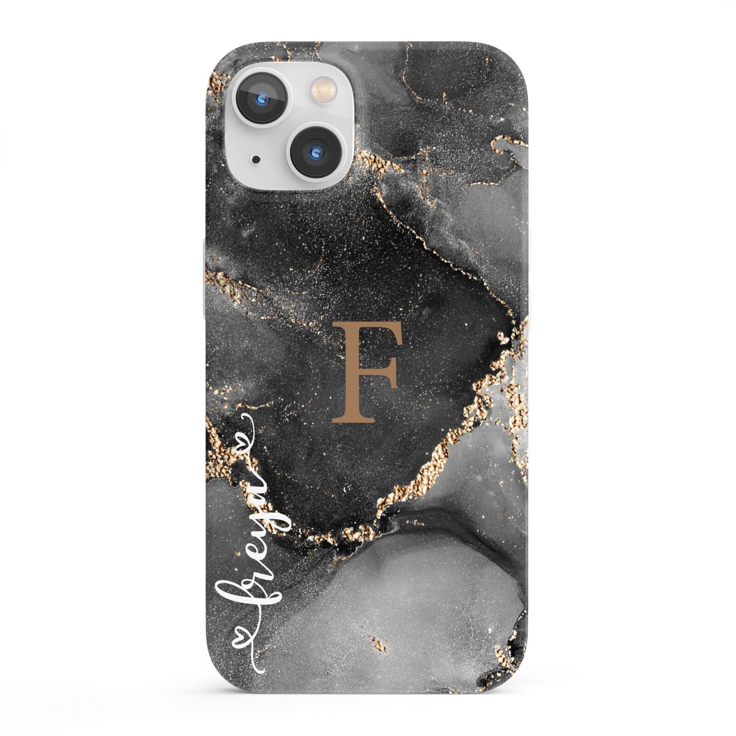 Black Marble iPhone 13 Full Wrap 3D Snap Case