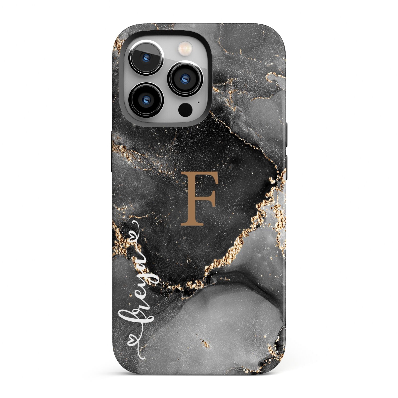 Black Marble iPhone 13 Pro Full Wrap 3D Tough Case