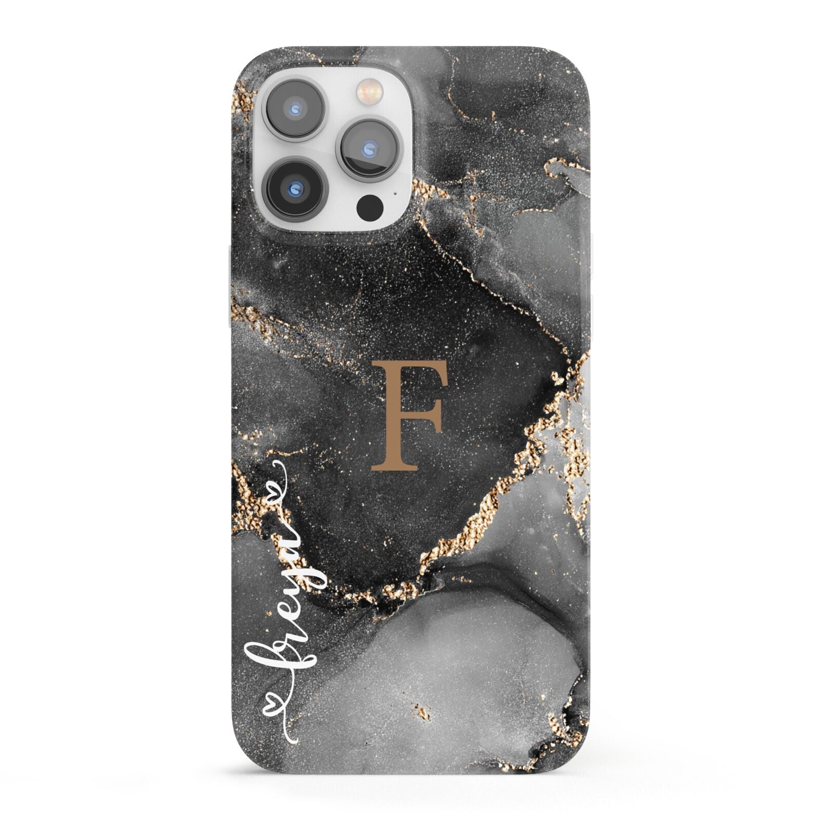 Black Marble iPhone 13 Pro Max Full Wrap 3D Snap Case