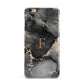Black Marble iPhone 6 Plus 3D Snap Case on Gold Phone