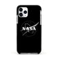 Black NASA Meatball Apple iPhone 11 Pro in Silver with Black Impact Case