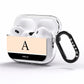 Black Neutral Personalised Initial AirPods Pro Clear Case Side Image