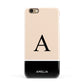 Black Neutral Personalised Initial Apple iPhone 6 3D Snap Case