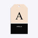 Black Neutral Personalised Initial Gift Tags