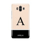 Black Neutral Personalised Initial Huawei Mate 10 Protective Phone Case