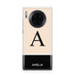Black Neutral Personalised Initial Huawei Mate 30 Pro Phone Case
