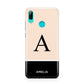 Black Neutral Personalised Initial Huawei P Smart 2019 Case