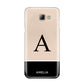 Black Neutral Personalised Initial Samsung Galaxy A8 2016 Case