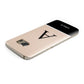 Black Neutral Personalised Initial Samsung Galaxy Case Top Cutout