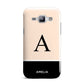 Black Neutral Personalised Initial Samsung Galaxy J1 2015 Case