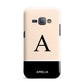 Black Neutral Personalised Initial Samsung Galaxy J1 2016 Case