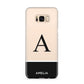 Black Neutral Personalised Initial Samsung Galaxy S8 Plus Case