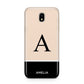 Black Neutral Personalised Initial Samsung J5 2017 Case