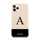 Black Neutral Personalised Initial iPhone 11 Pro 3D Snap Case