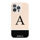 Black Neutral Personalised Initial iPhone 13 Pro Full Wrap 3D Snap Case