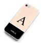 Black Neutral Personalised Initial iPhone 8 Bumper Case on Silver iPhone Alternative Image