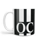 Black Personalised Initials 10oz Mug Alternative Image 1