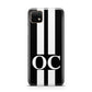 Black Personalised Initials Huawei Enjoy 20 Phone Case