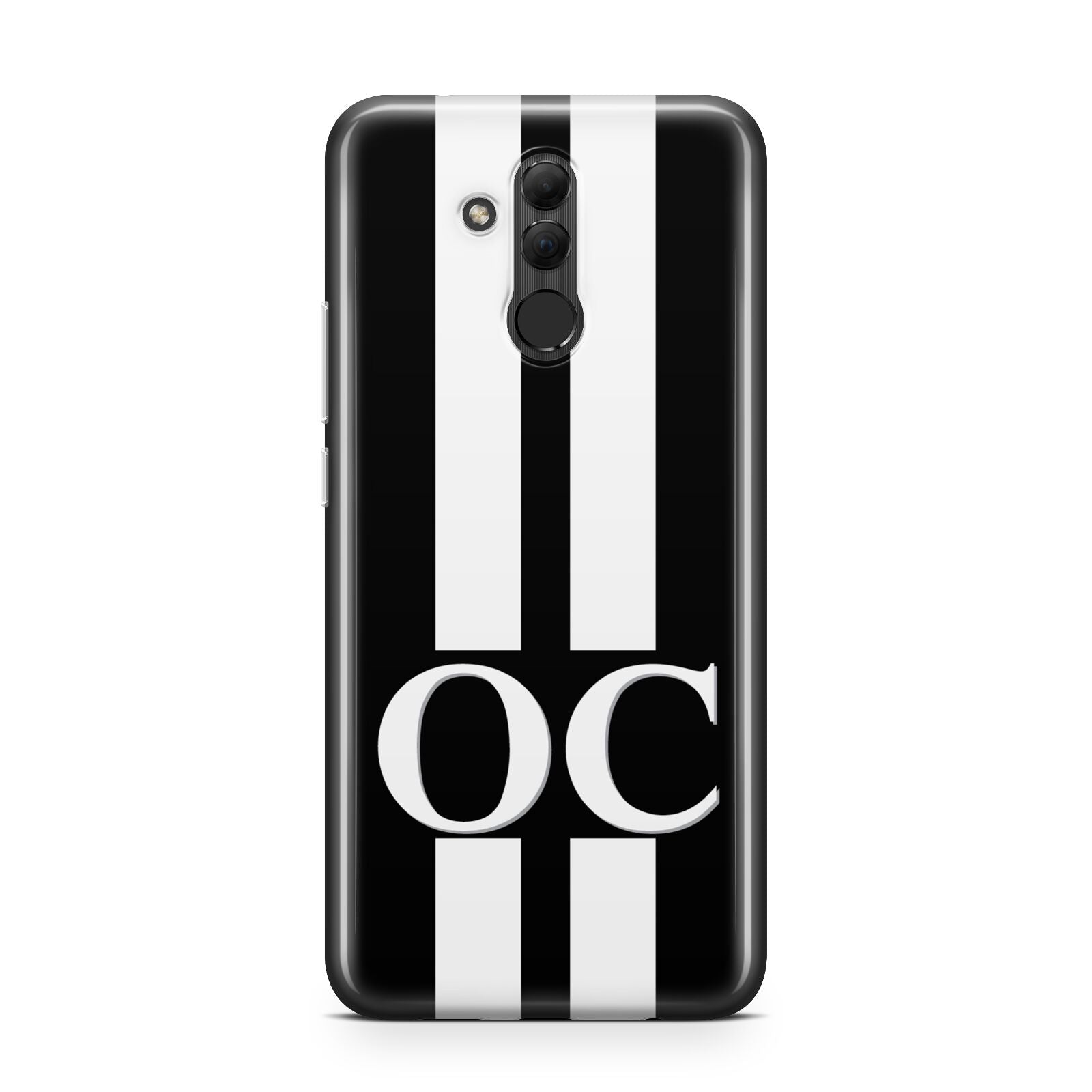 Black Personalised Initials Huawei Mate 20 Lite