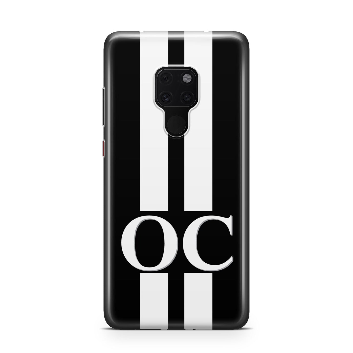Black Personalised Initials Huawei Mate 20 Phone Case