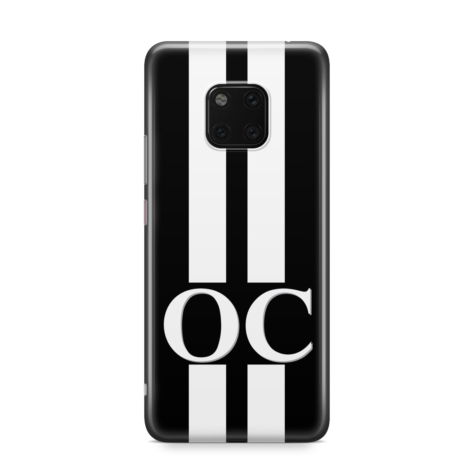Black Personalised Initials Huawei Mate 20 Pro Phone Case
