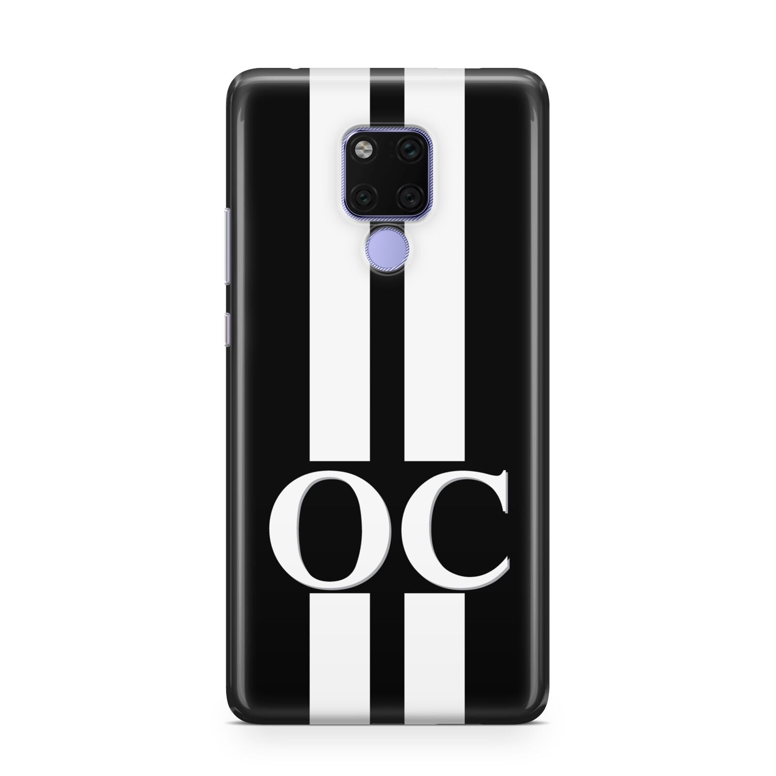 Black Personalised Initials Huawei Mate 20X Phone Case