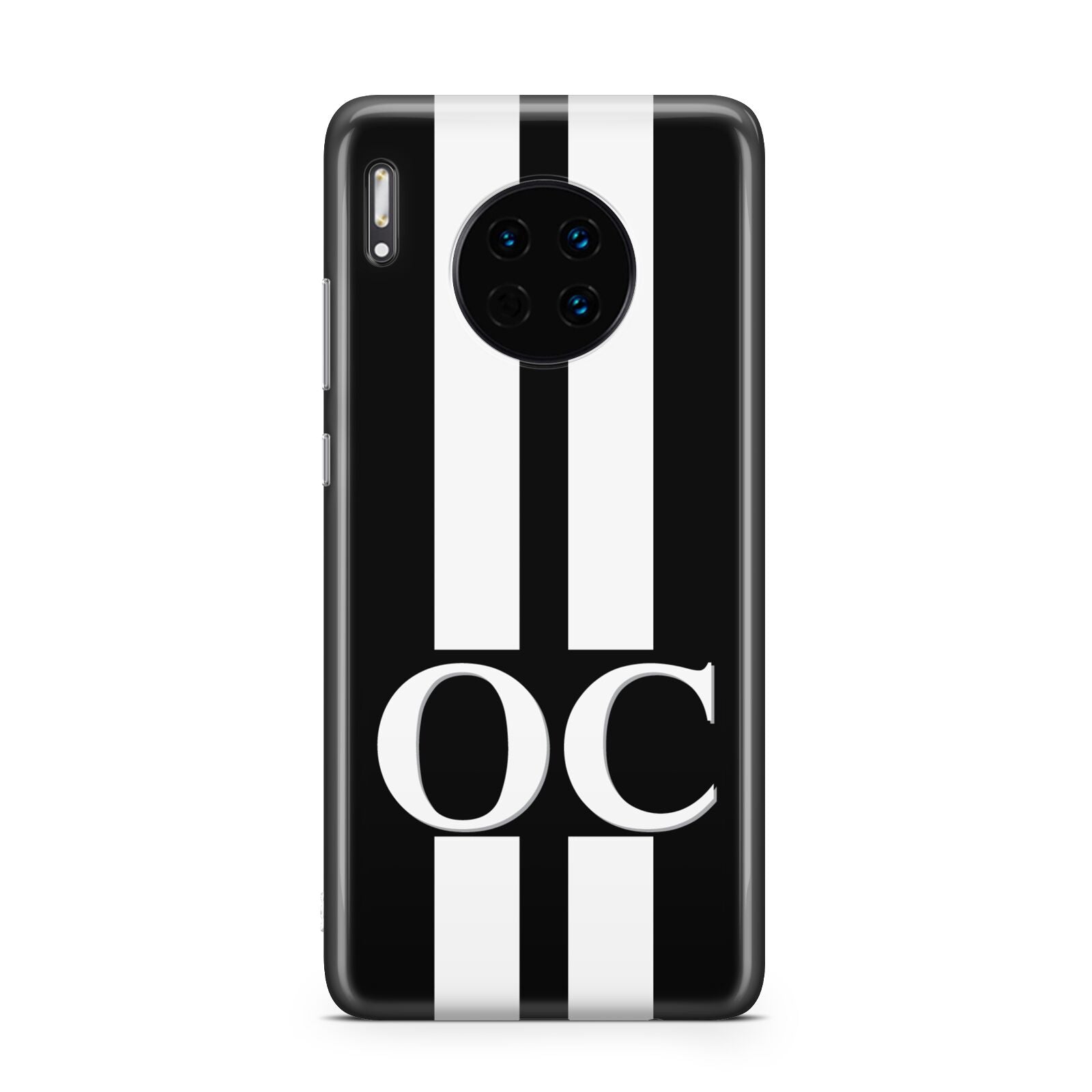 Black Personalised Initials Huawei Mate 30