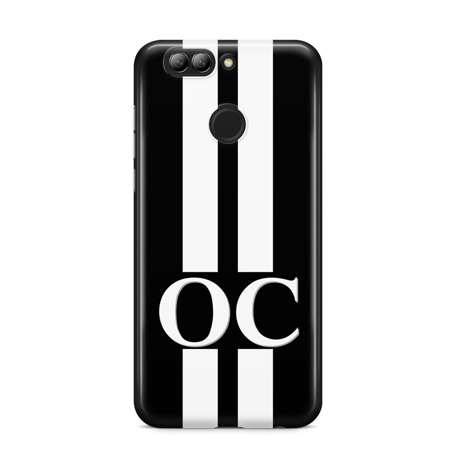 Black Personalised Initials Huawei Nova 2s Phone Case