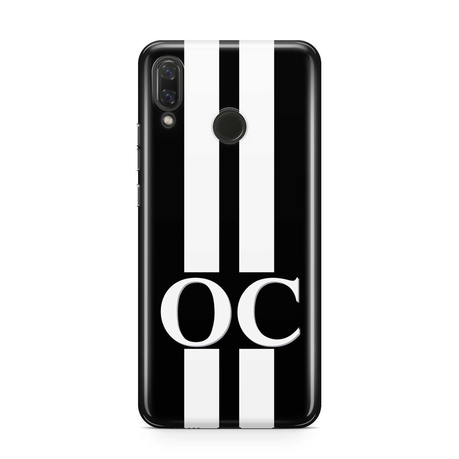 Black Personalised Initials Huawei Nova 3 Phone Case