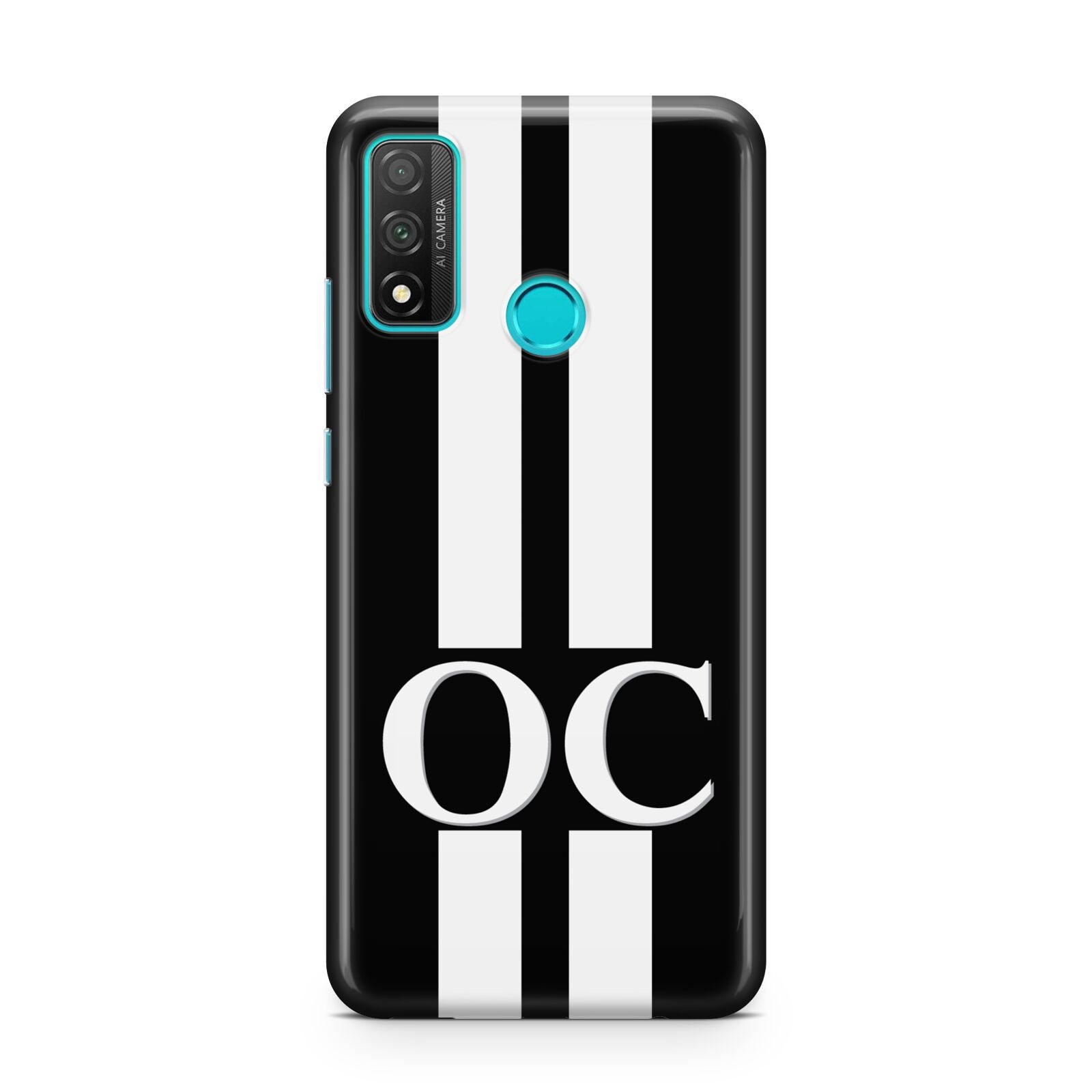 Black Personalised Initials Huawei P Smart 2020