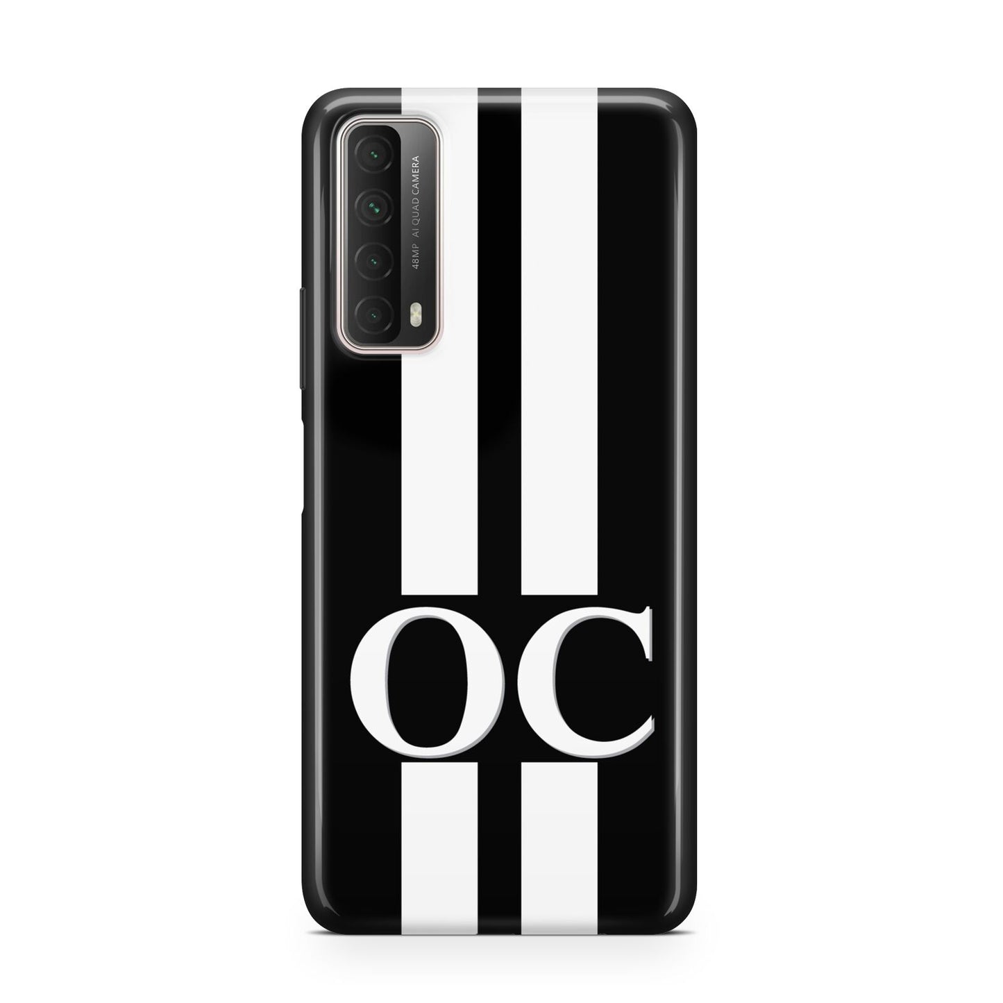 Black Personalised Initials Huawei P Smart 2021