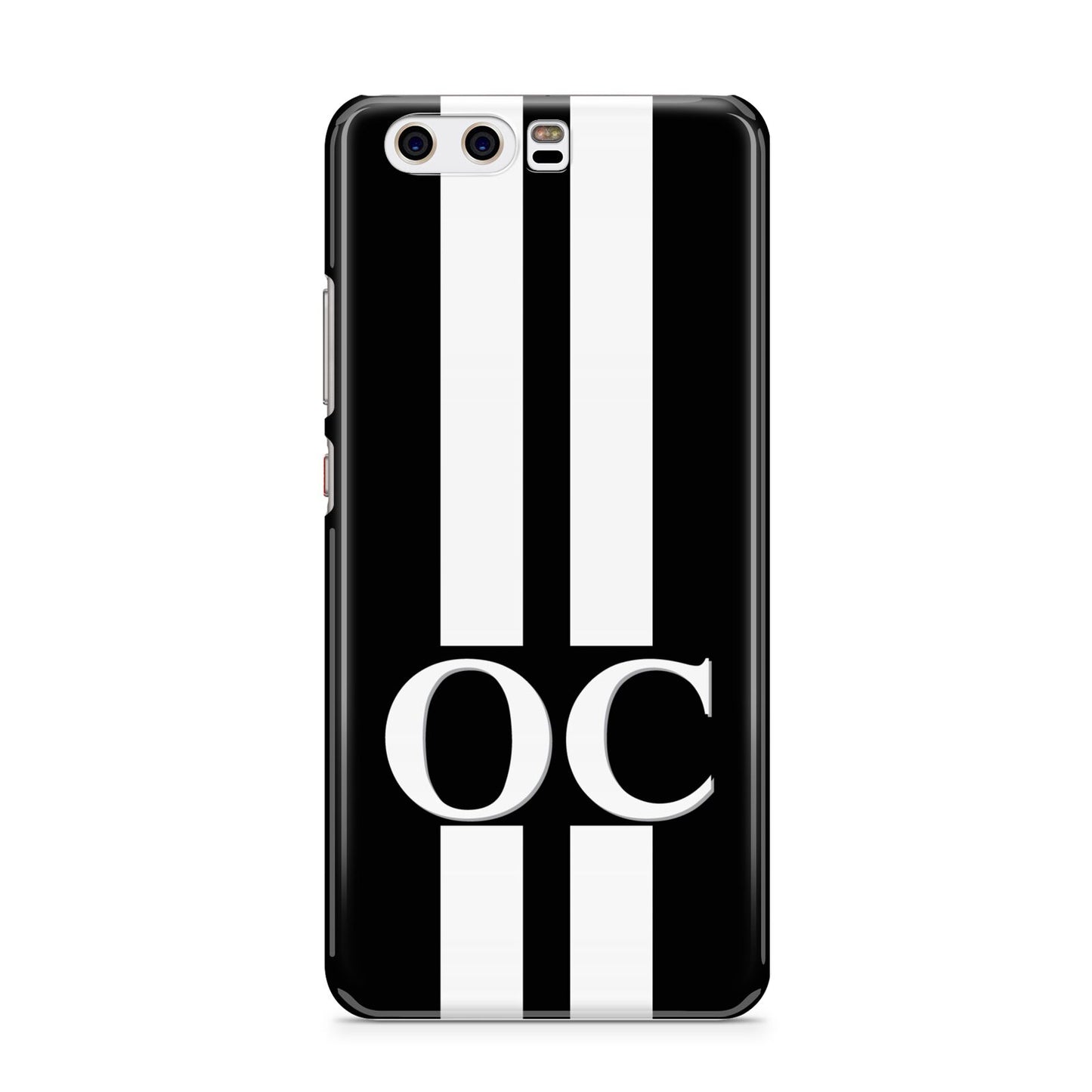 Black Personalised Initials Huawei P10 Phone Case