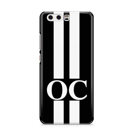 Black Personalised Initials Huawei P10 Phone Case