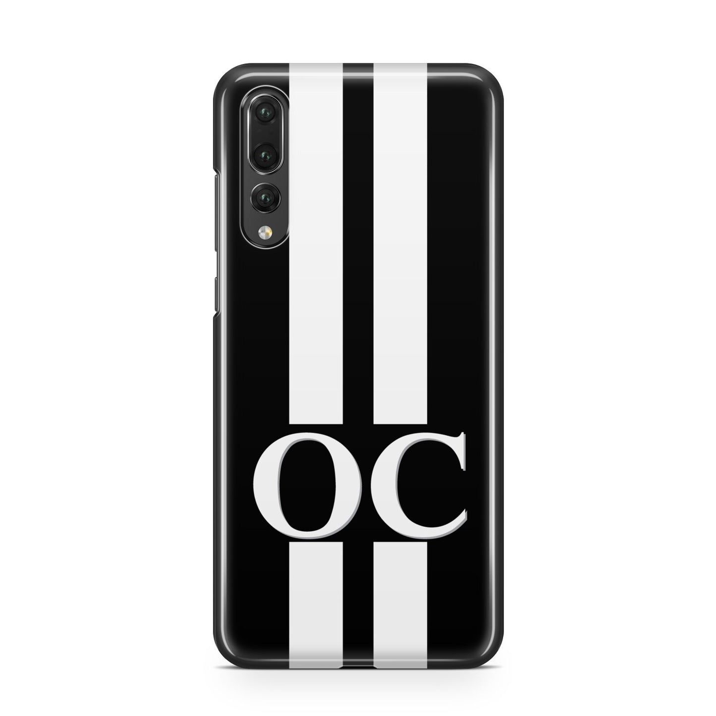 Black Personalised Initials Huawei P20 Pro Phone Case