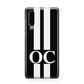 Black Personalised Initials Huawei P30 Phone Case