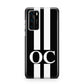 Black Personalised Initials Huawei P40 Phone Case
