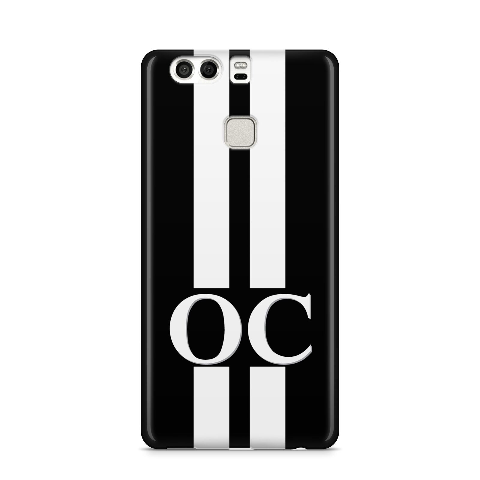 Black Personalised Initials Huawei P9 Case