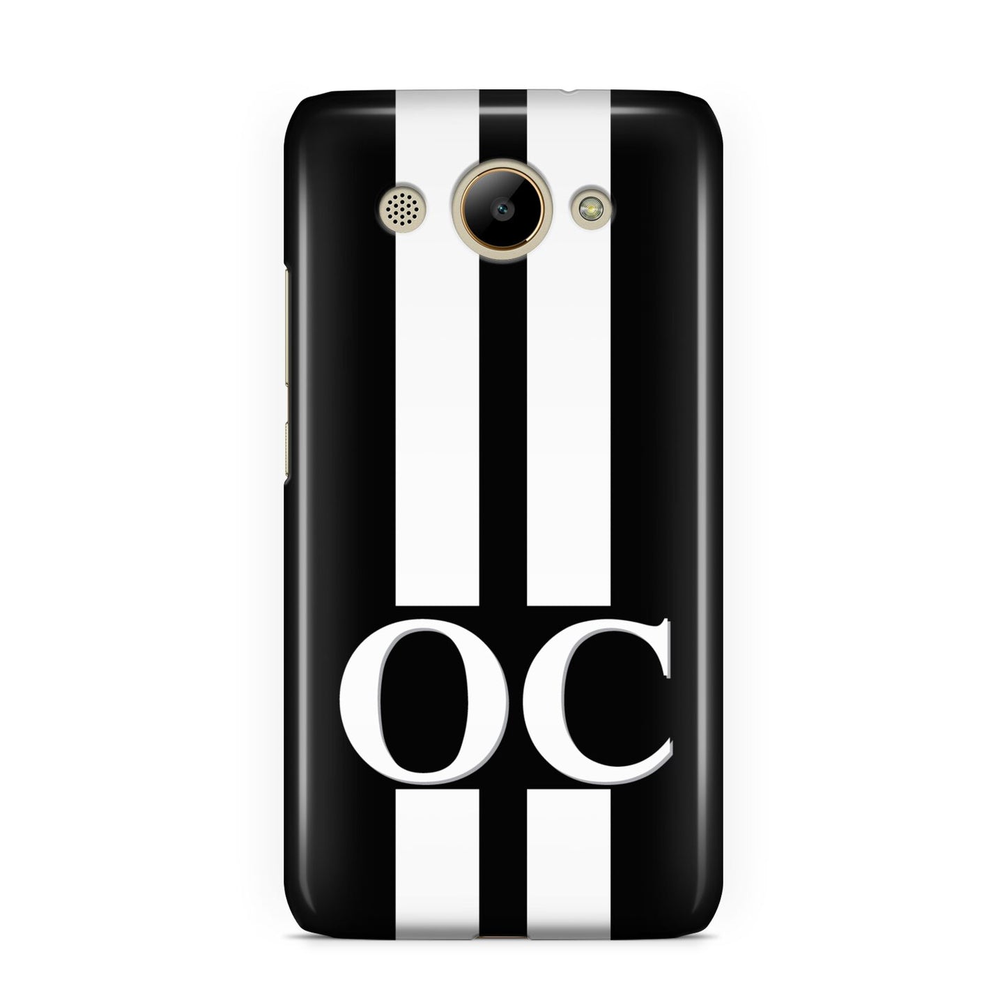 Black Personalised Initials Huawei Y3 2017