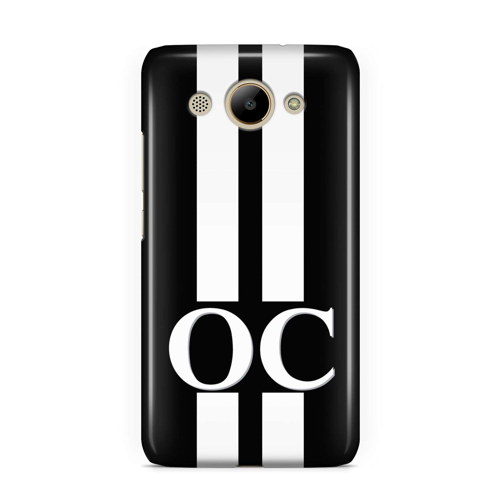 Black Personalised Initials Huawei Y3 2017